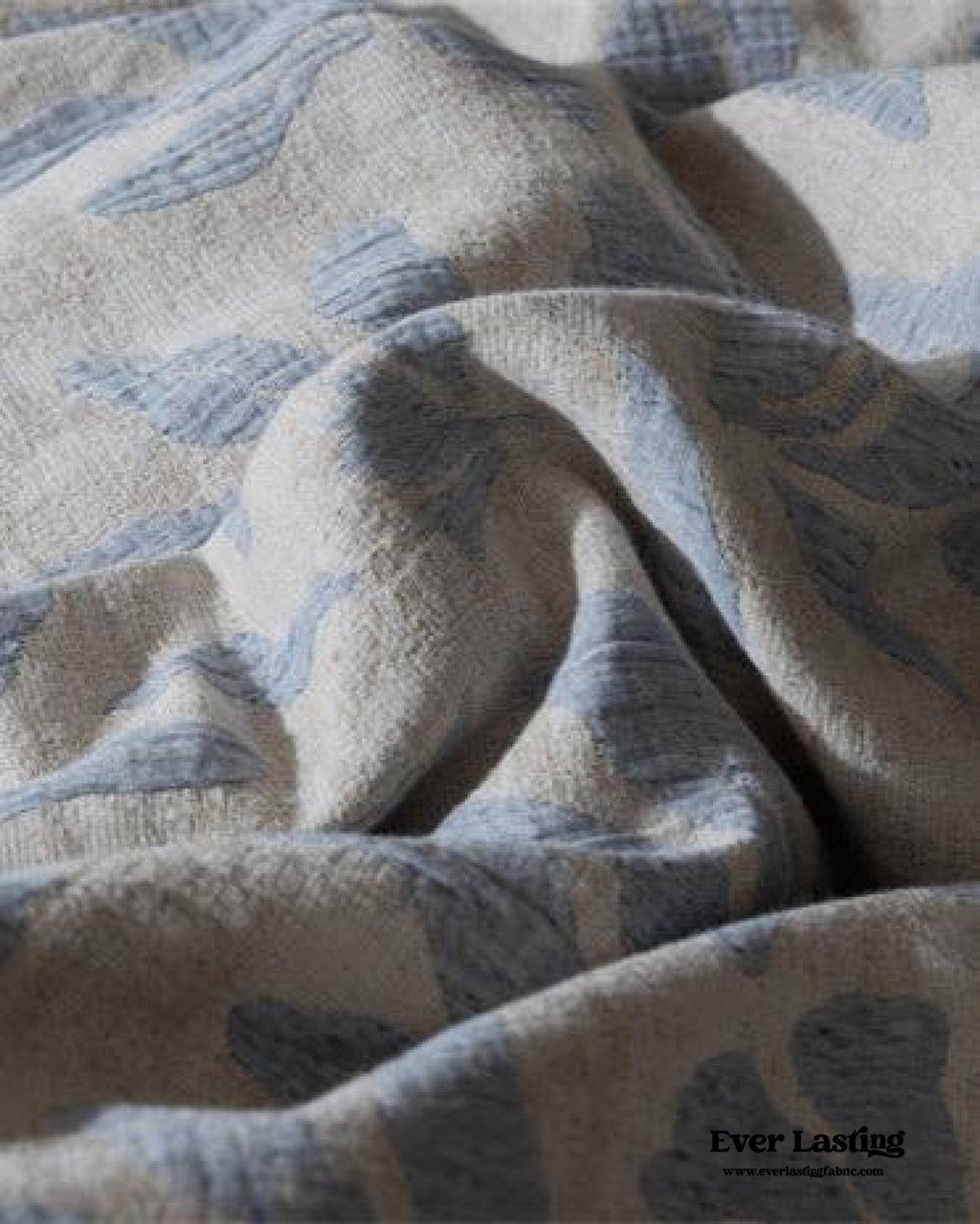 Lucien Silky Vintage Jacquard Bedding Set / Blue