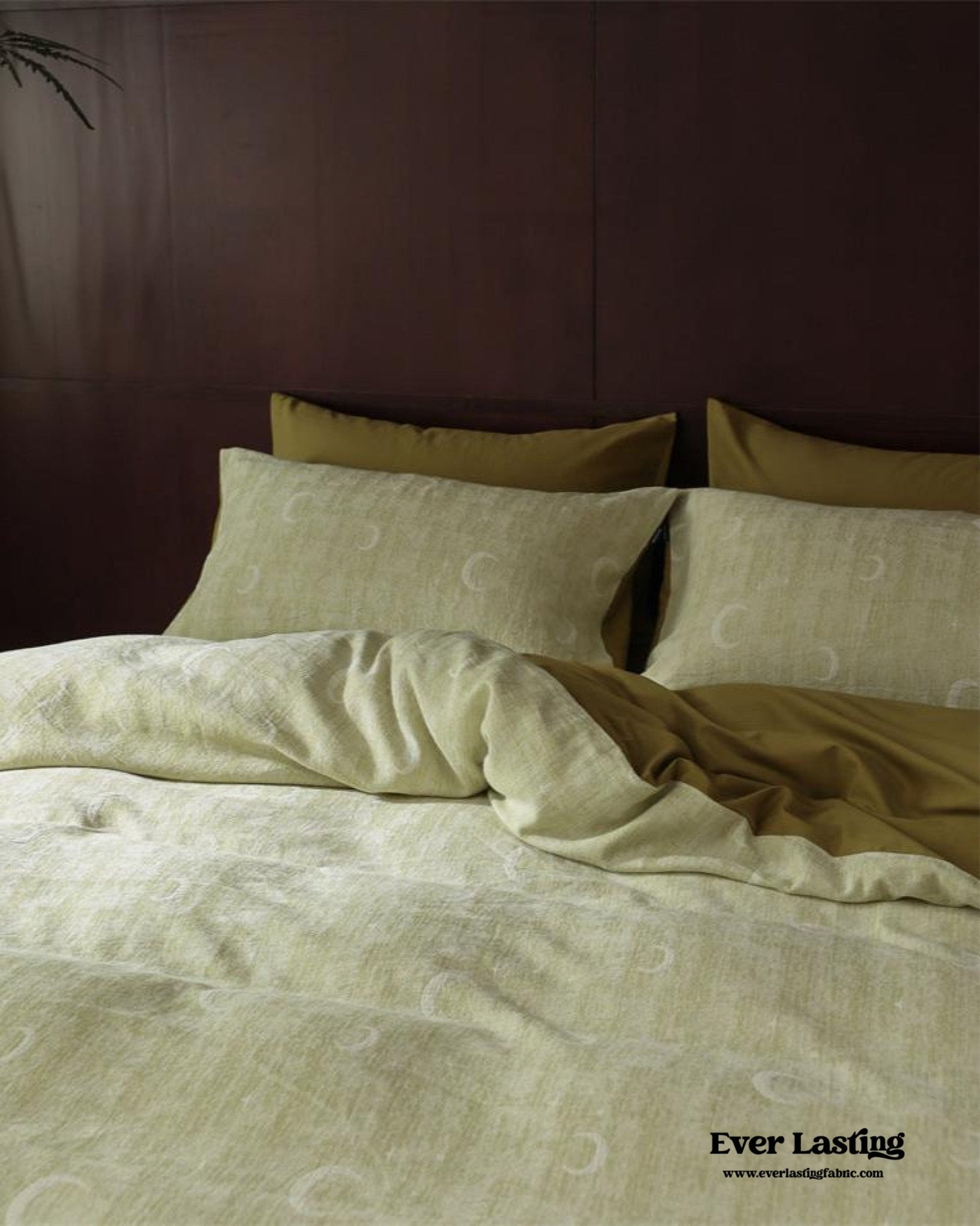 Lucien Silky Vintage Jacquard Bedding Set / Blue