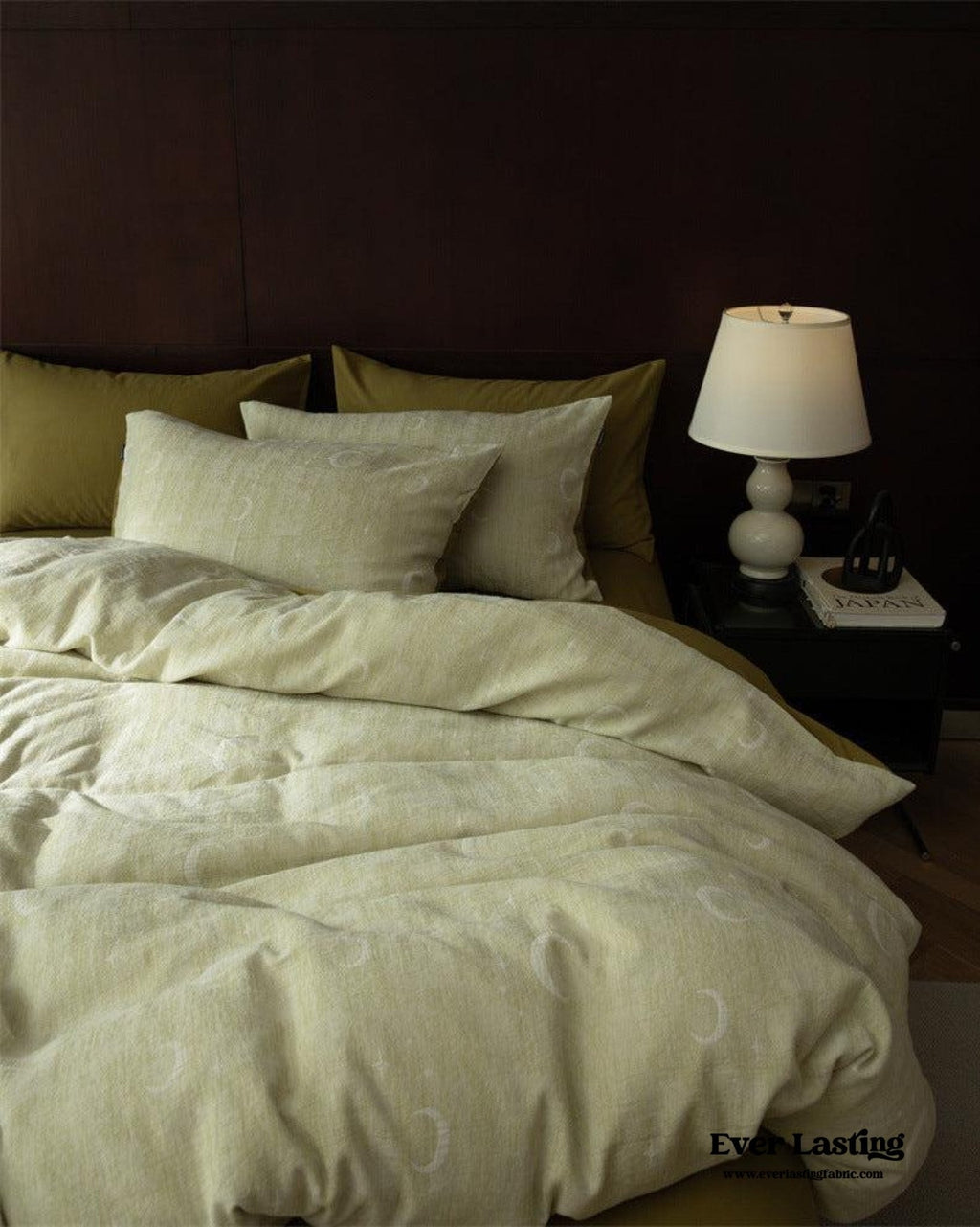 Lucien Silky Vintage Jacquard Bedding Set / Blue