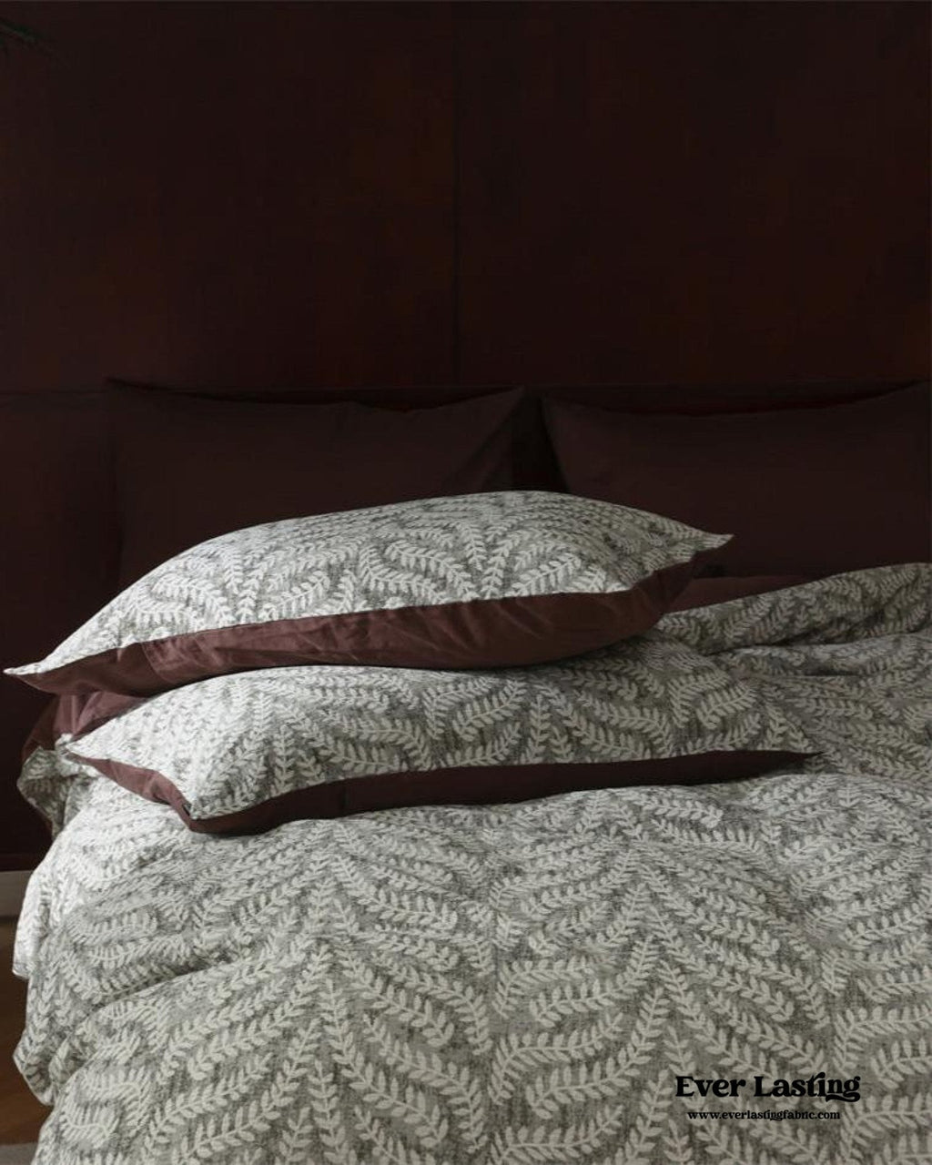 Lucien Silky Vintage Jacquard Bedding Set / Blue