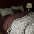Lucien Silky Vintage Jacquard Bedding Set / Brown