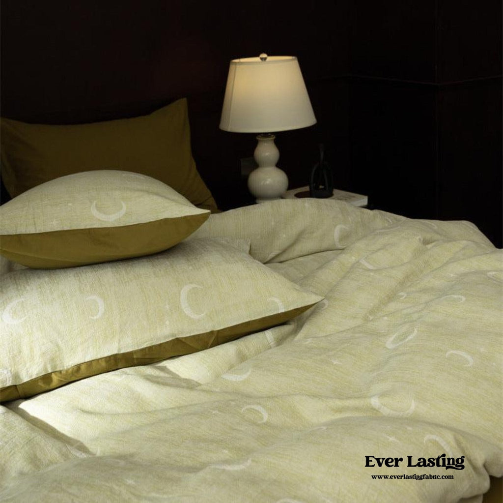 Lucien Silky Vintage Jacquard Bedding Set / Brown