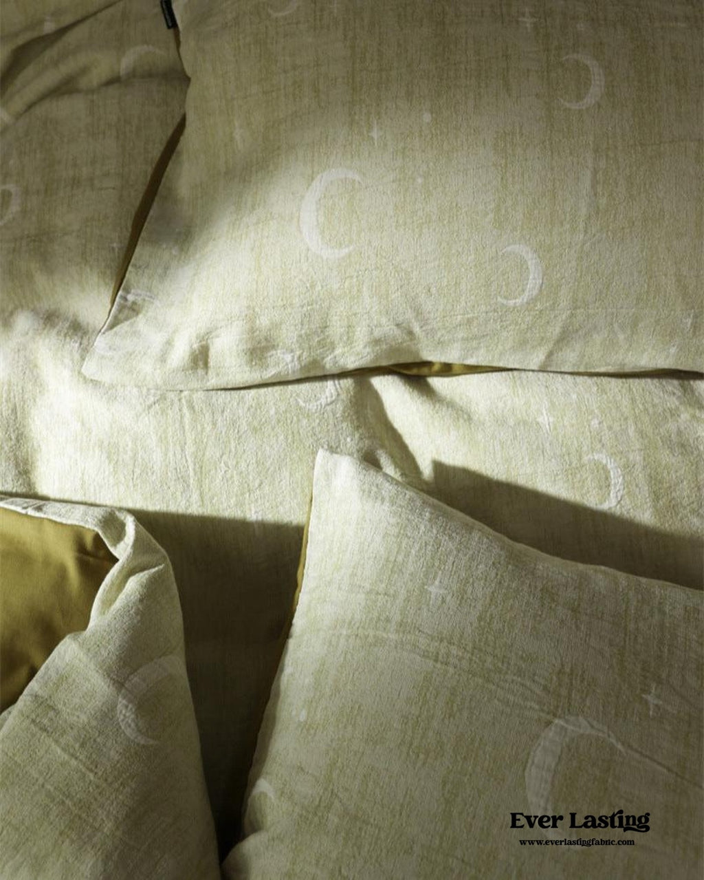 Lucien Silky Vintage Jacquard Bedding Set / Green