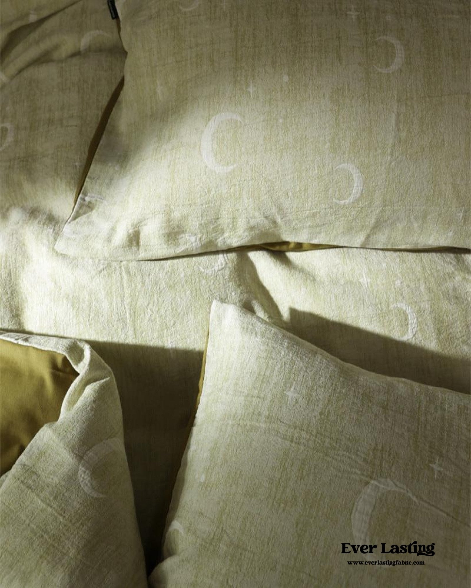 Lucien Silky Vintage Jacquard Bedding Set / Green
