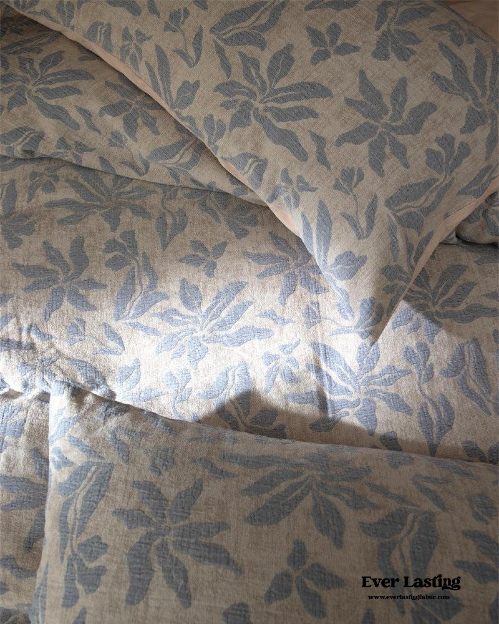 Lucien Silky Vintage Jacquard Bedding Set / Green