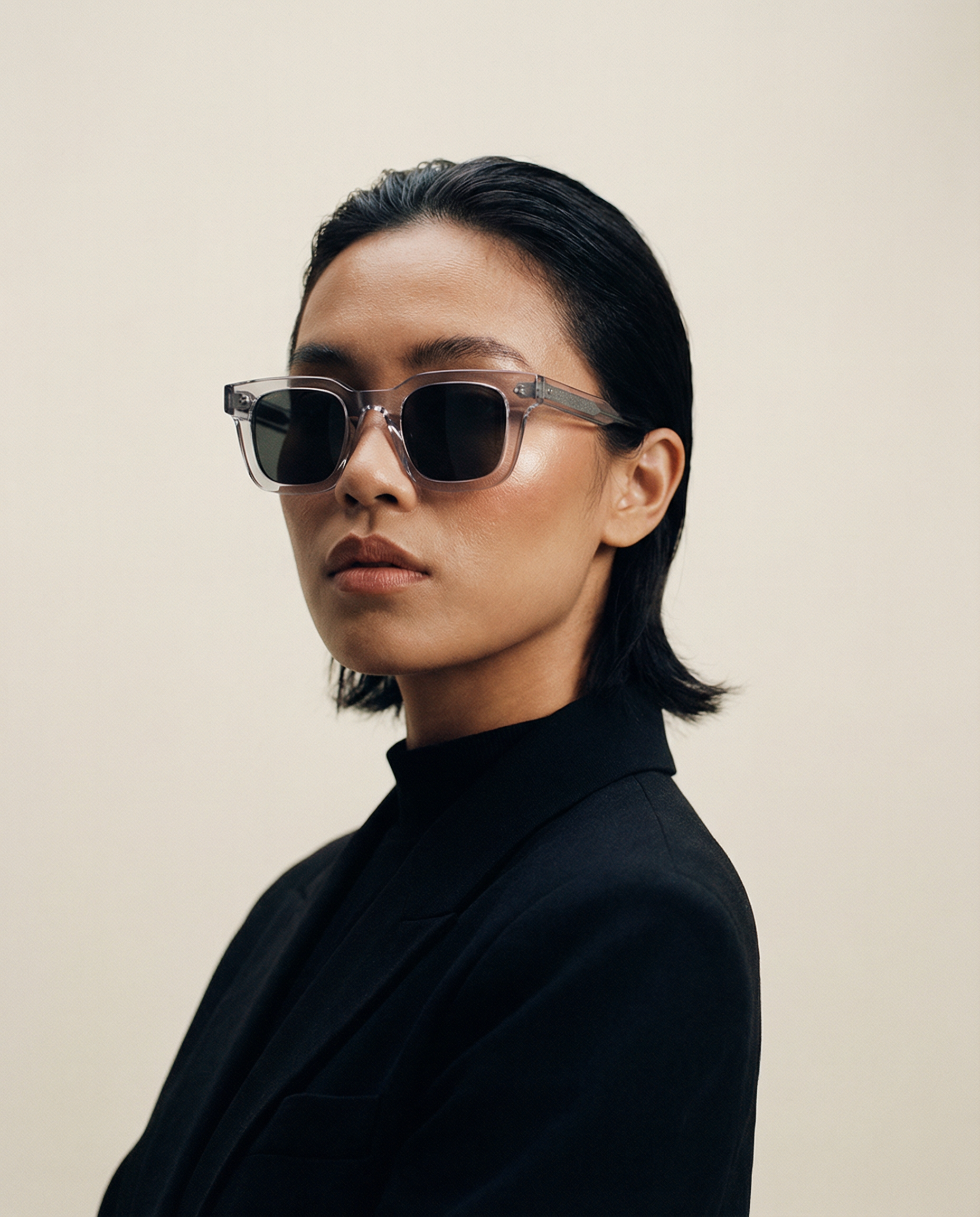 Cuadra 46mm Square Sunglasses | Clear
