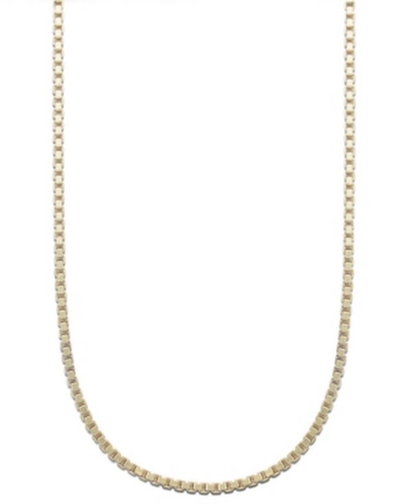 Giani Bernini 18K Gold Over Sterling Silver Necklace, 24 Box Chain"