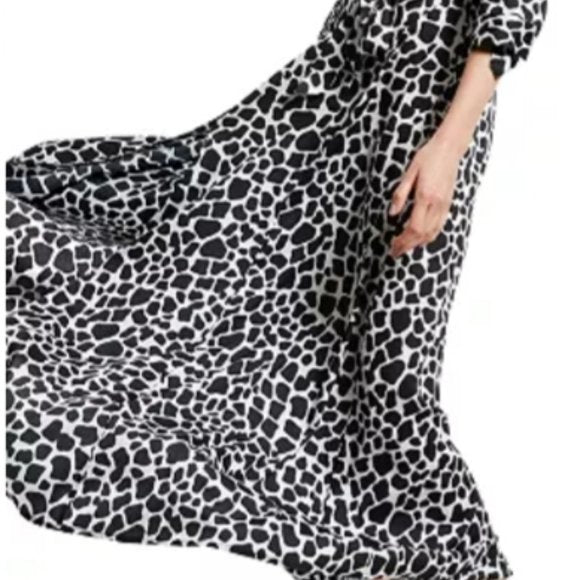 Inc Animal-Print Maxi Shirtdress, Size 8