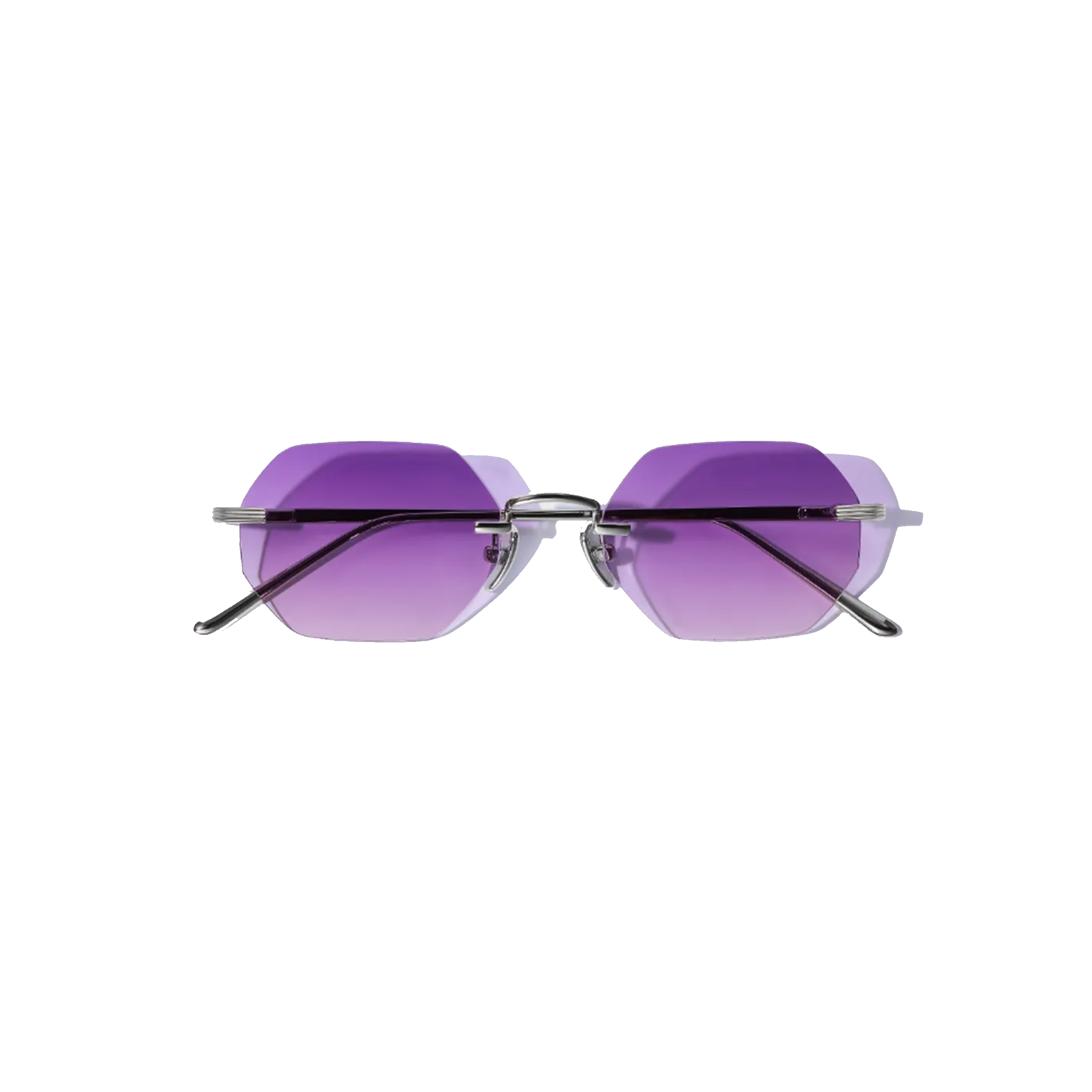 Milan Violette 51mm Rimless Sunglasses | Purple