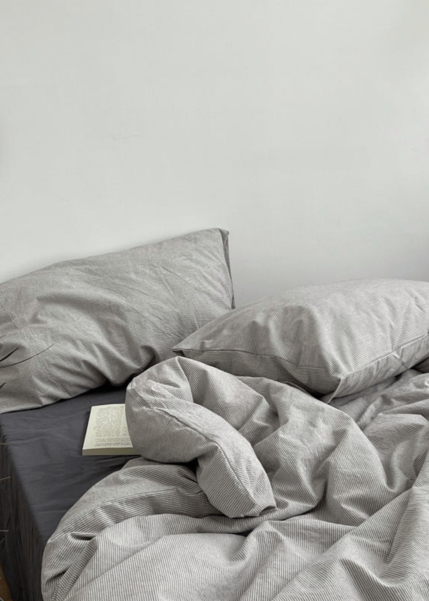 Minimal Mixed Gingham Bedding Set / Blue