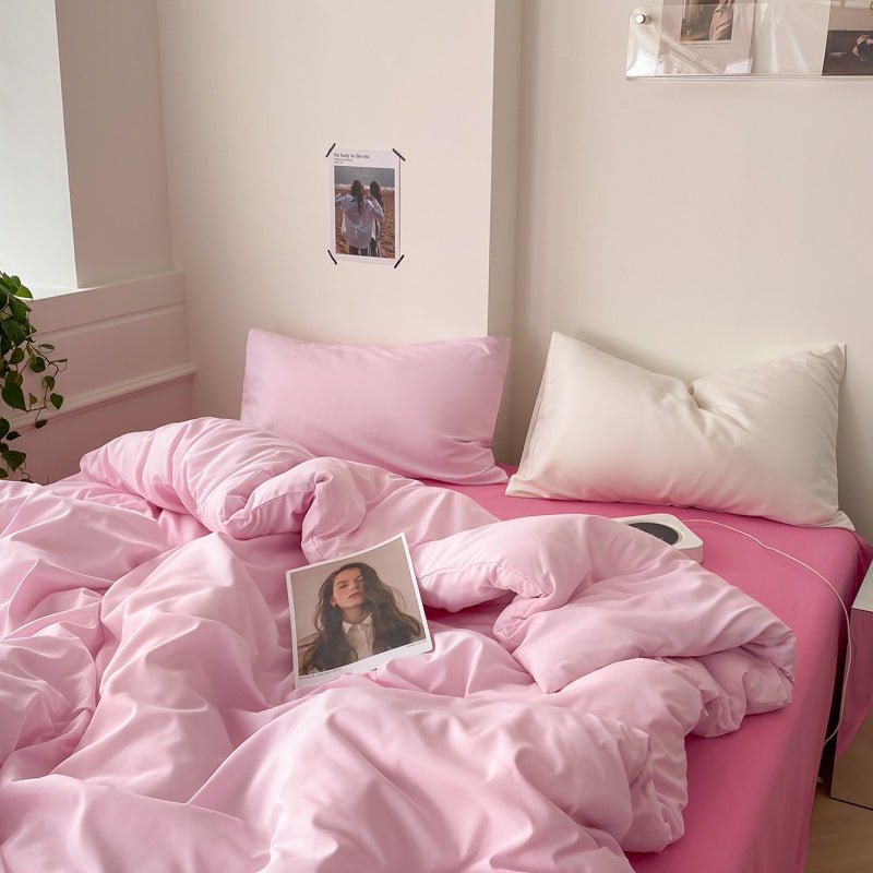 Mixed Color Bedding Set / Barbie Pink + Pastel Pink