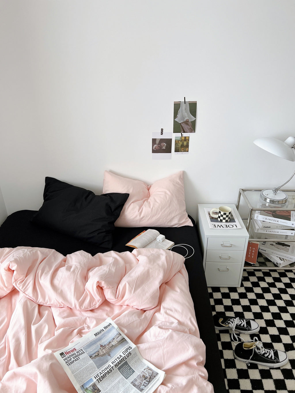Mixed Color Bedding Set / Barbie Pink + Pastel Pink