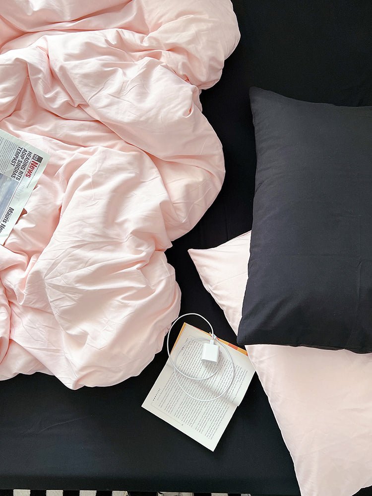 Mixed Color Bedding Set / Barbie Pink + Pastel Pink
