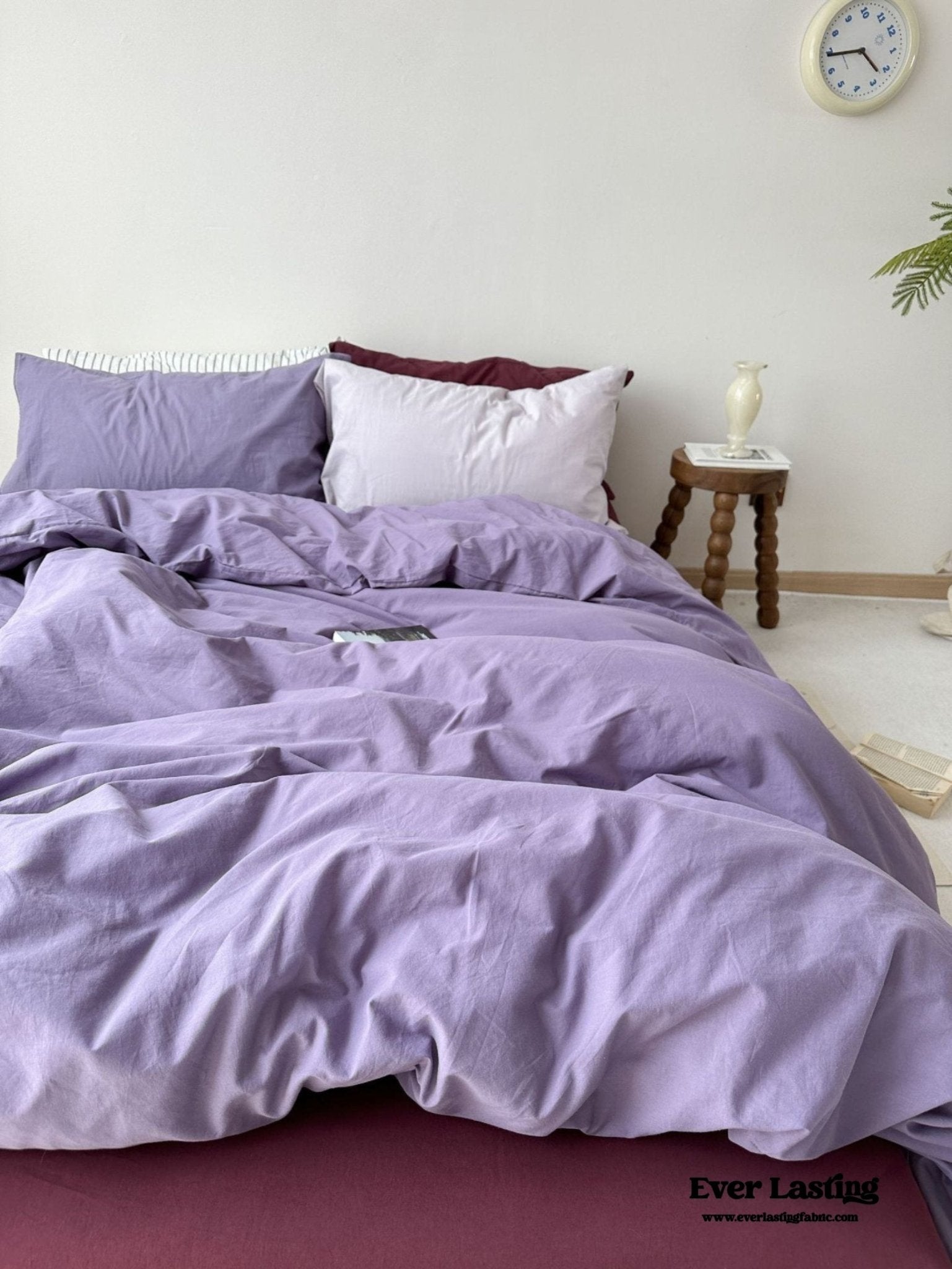 Mixed Color Berry Crush Washed Cotton Bedding Set