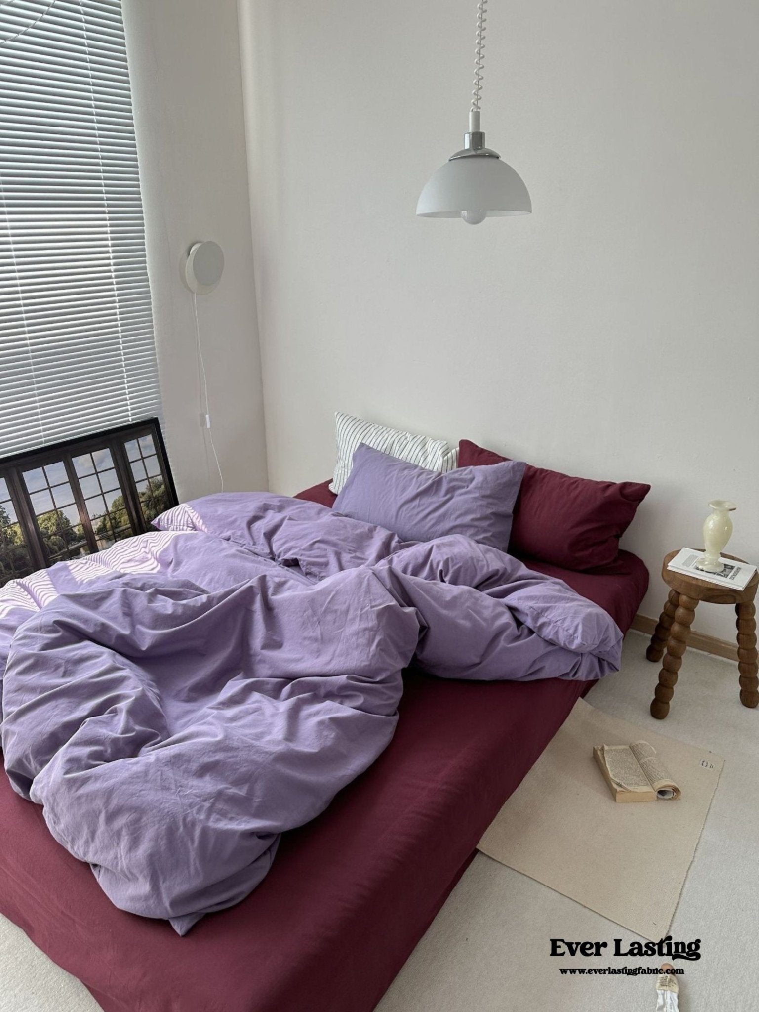 Mixed Color Berry Crush Washed Cotton Bedding Set