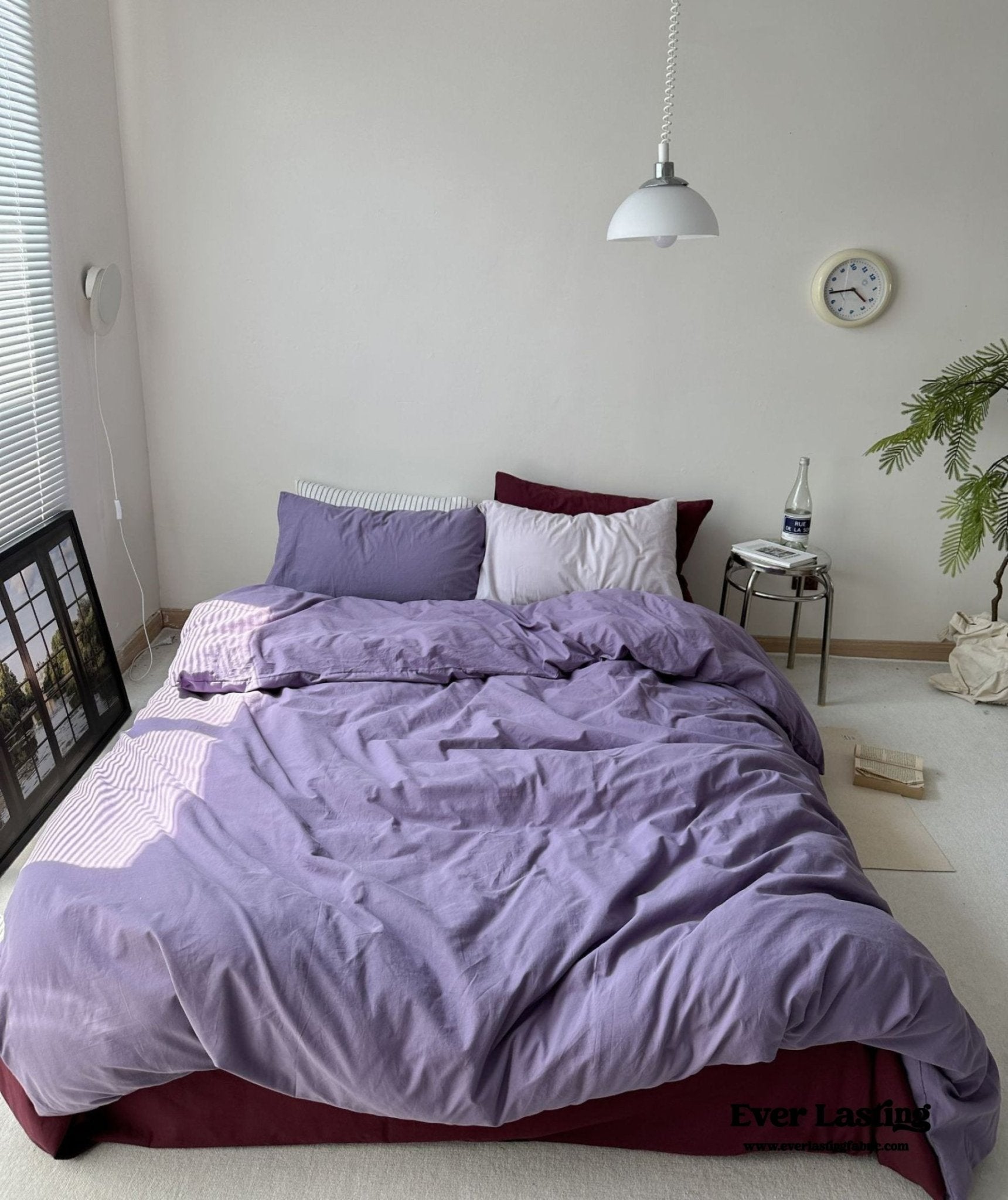 Mixed Color Berry Crush Washed Cotton Bedding Set