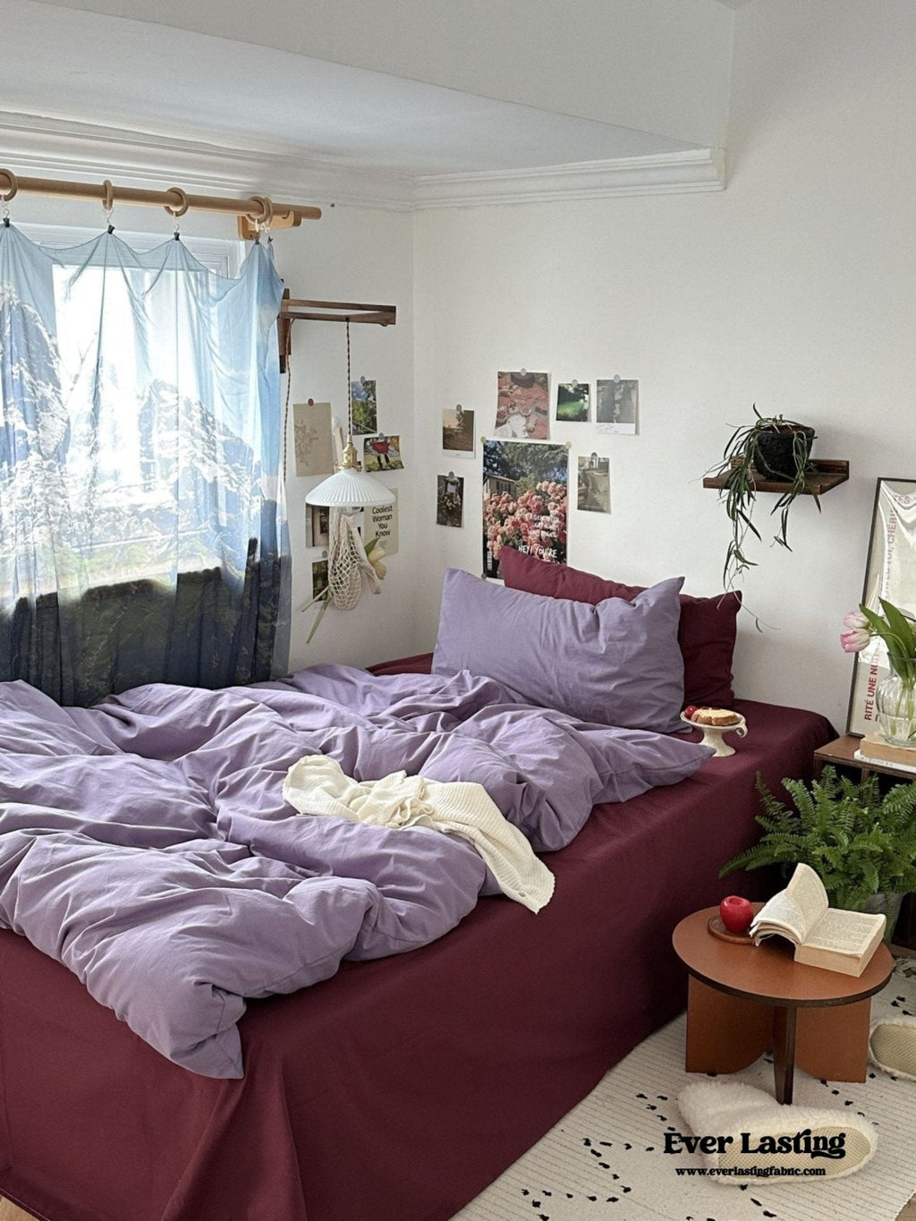 Mixed Color Berry Crush Washed Cotton Bedding Set