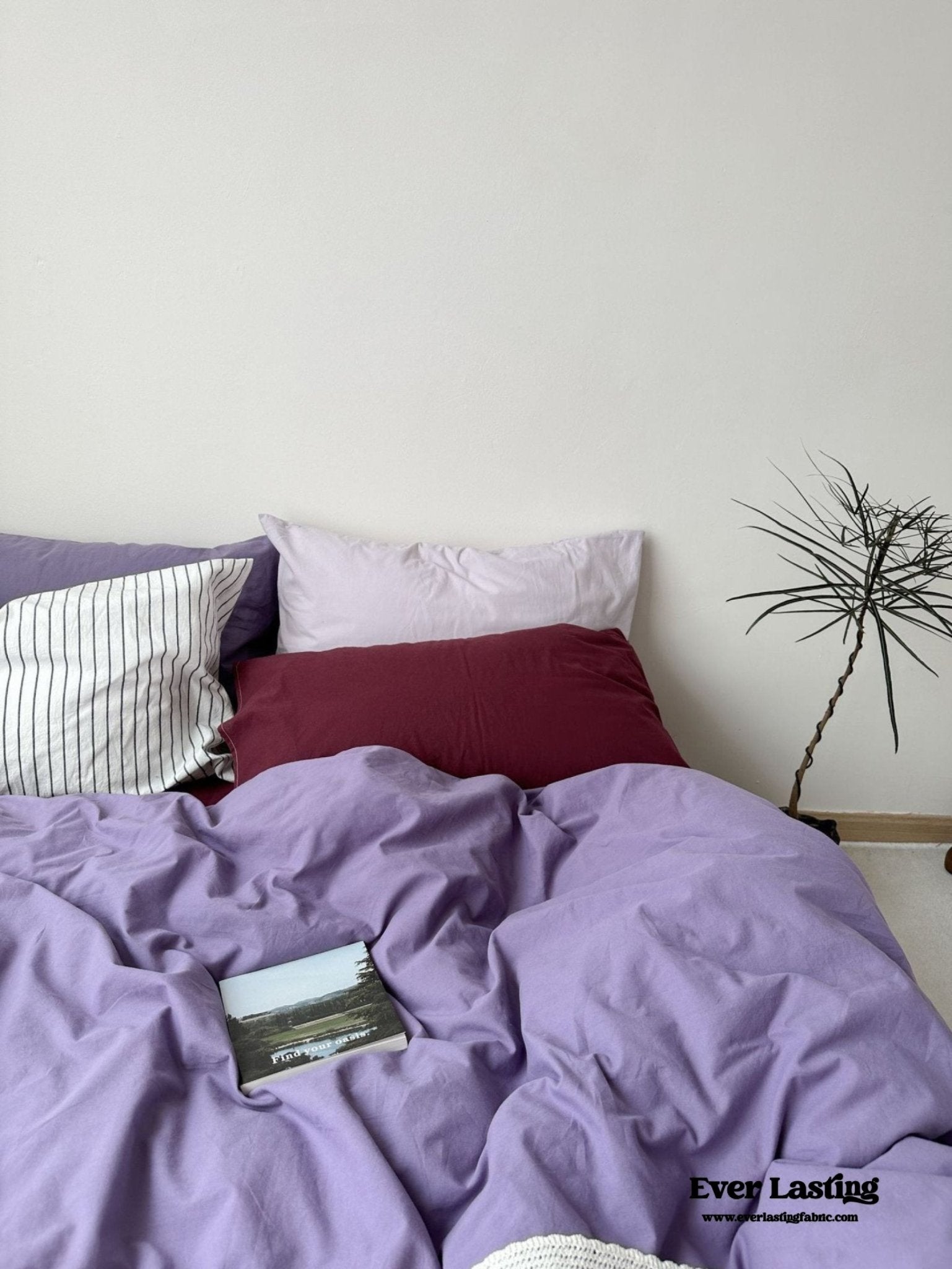 Mixed Color Berry Crush Washed Cotton Bedding Set