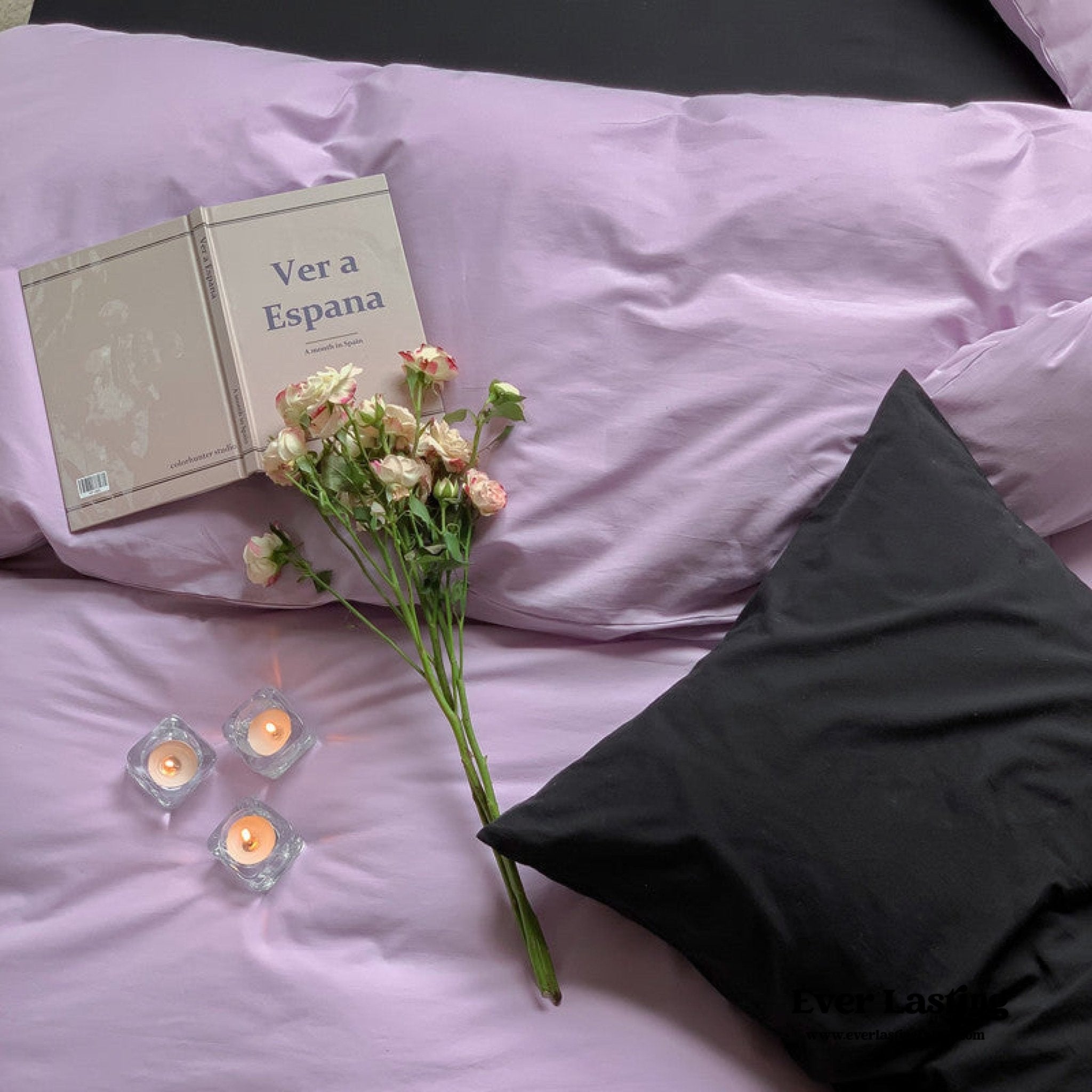 Mixed Color Maximalist Bedding Set / Green + Pink