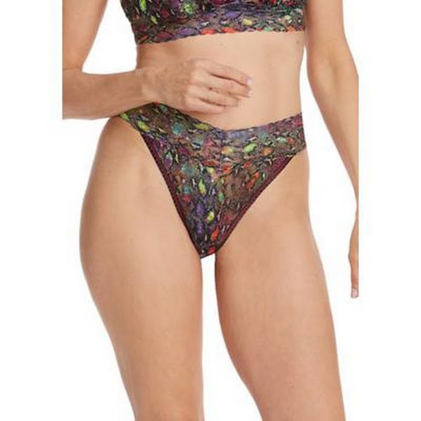 Hanky Panky Rainboa Original Rise Thong, Size OS