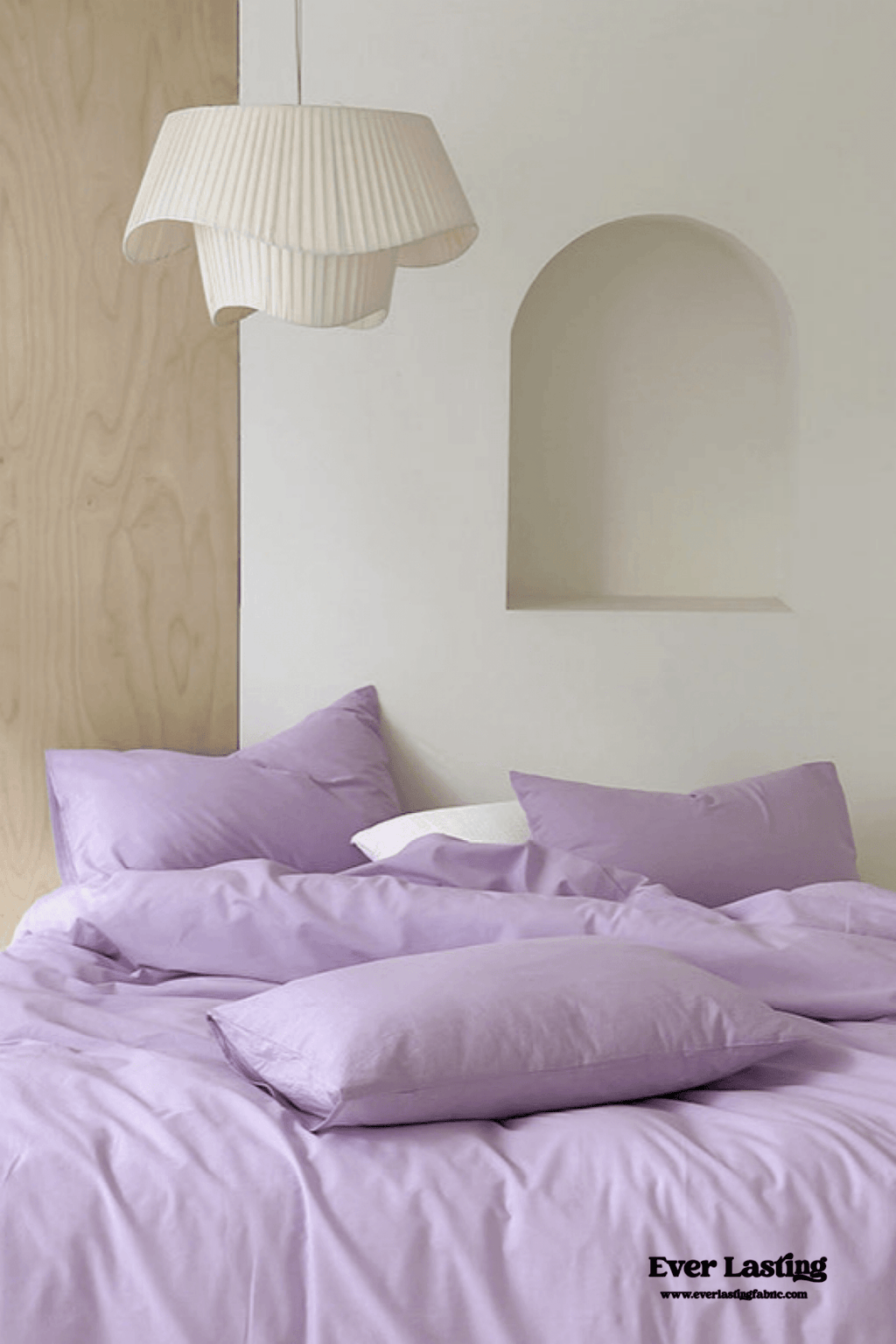 Modern Washed Cotton Bedding Set / Maple Red