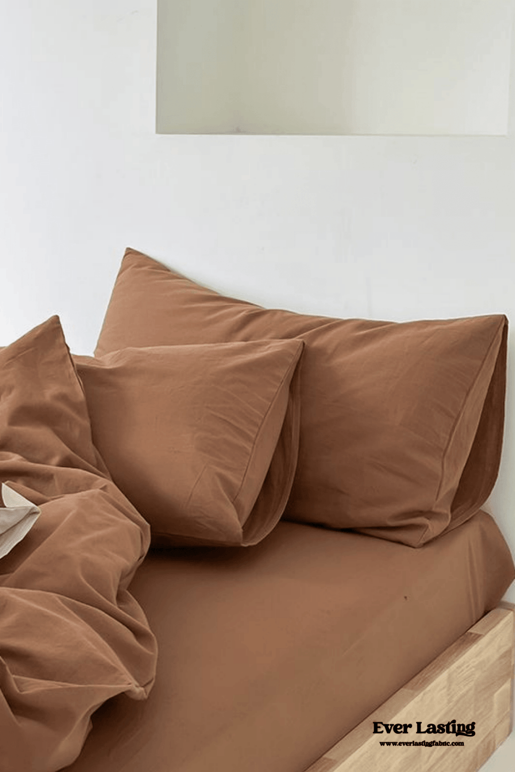 Modern Washed Cotton Bedding Set / Purple