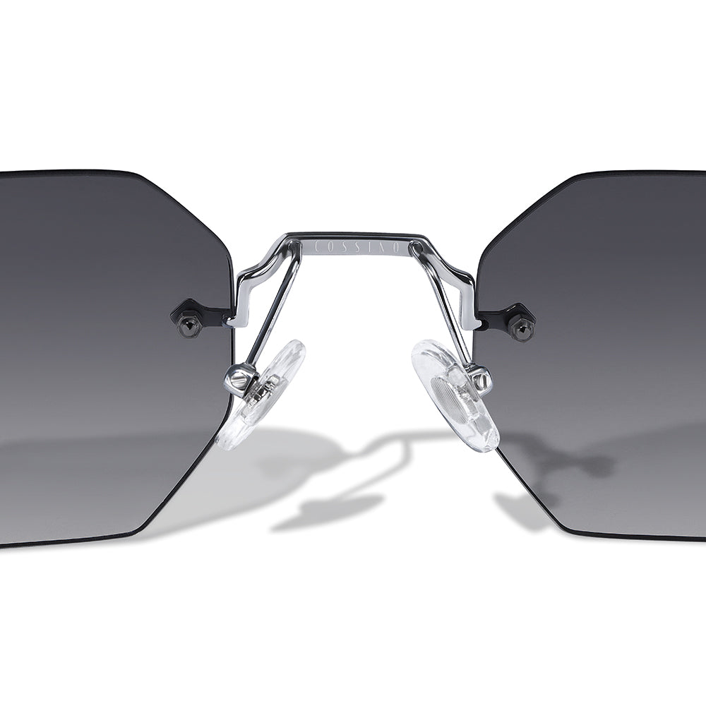 Mykono 48mm Hexagon Sunglasses | Black