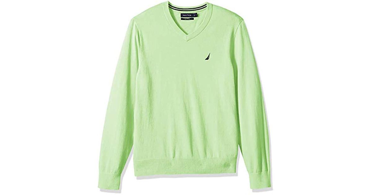 Nautica Mens Navtech V-Neck Classic Fit Sweater