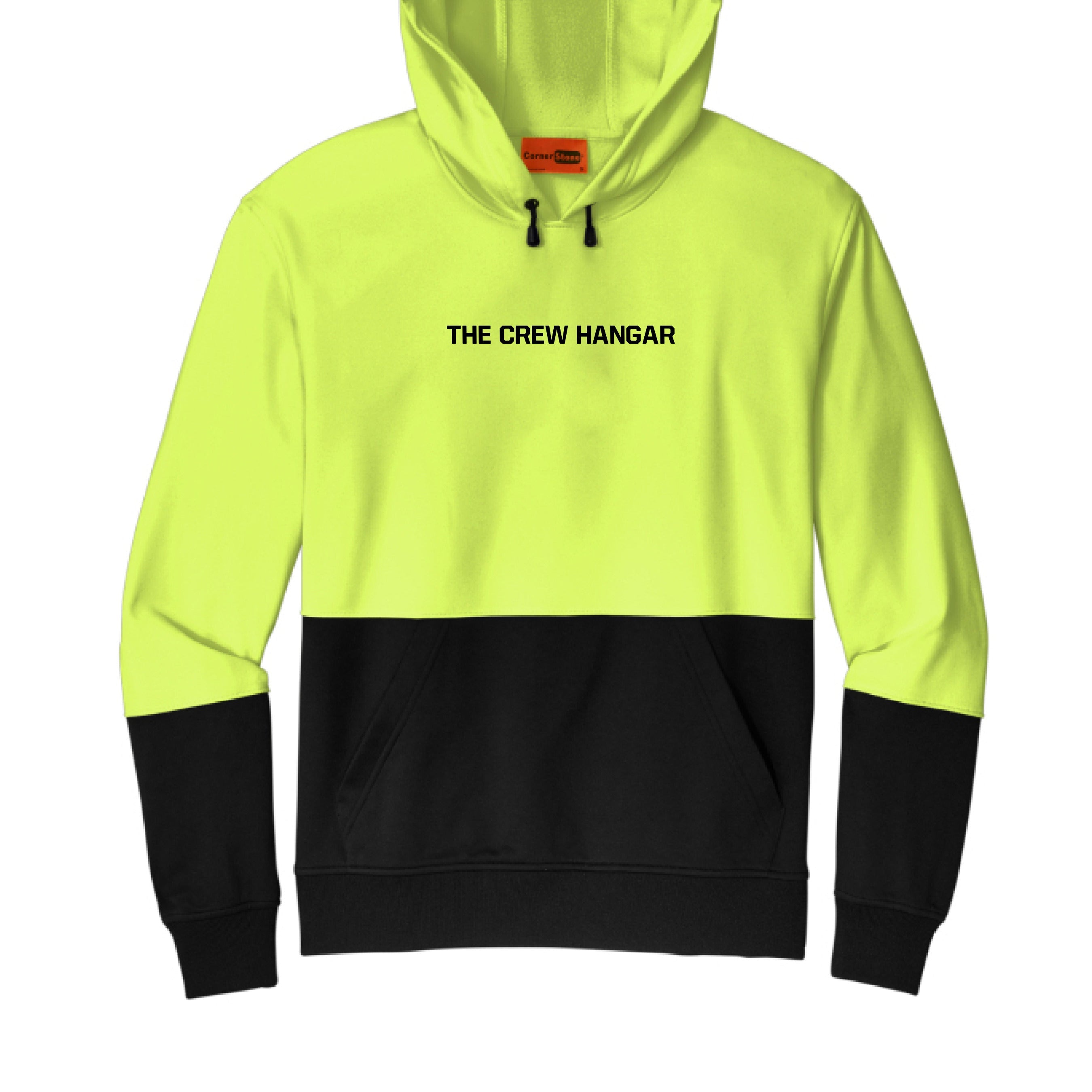 Enhanced Visibility Fleece Hoodie – Built Tarmac Tough x The Crew Hangar (CornerStone® CSF01)
