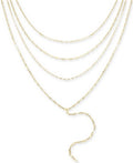 Inc International Concepts Gold-Tone Shimmer Chain Multi-Row Necklace, 16 + 3""