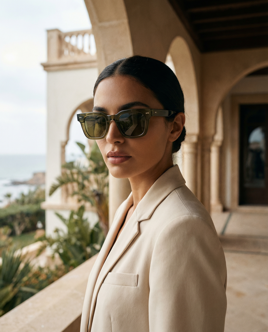 Cuadra 46mm Square Sunglasses | Green