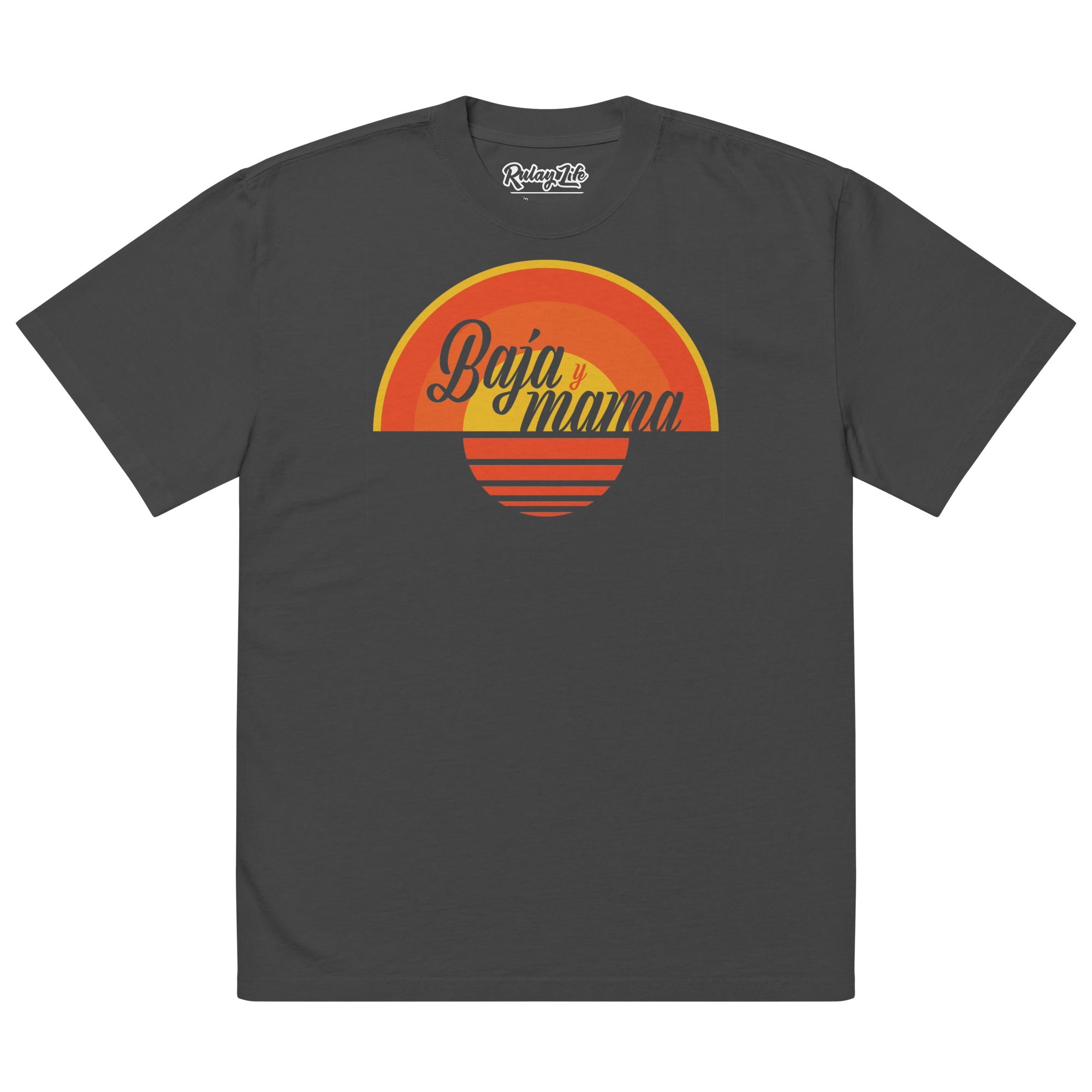 Baja y mama — Oversized faded t-shirt