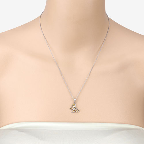 0.62 Carat Genuine Citrine .925 Sterling Silver Pendant