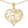 14K Yellow Gold Plated 6.05 Grams .925 Sterling Silver Pendant