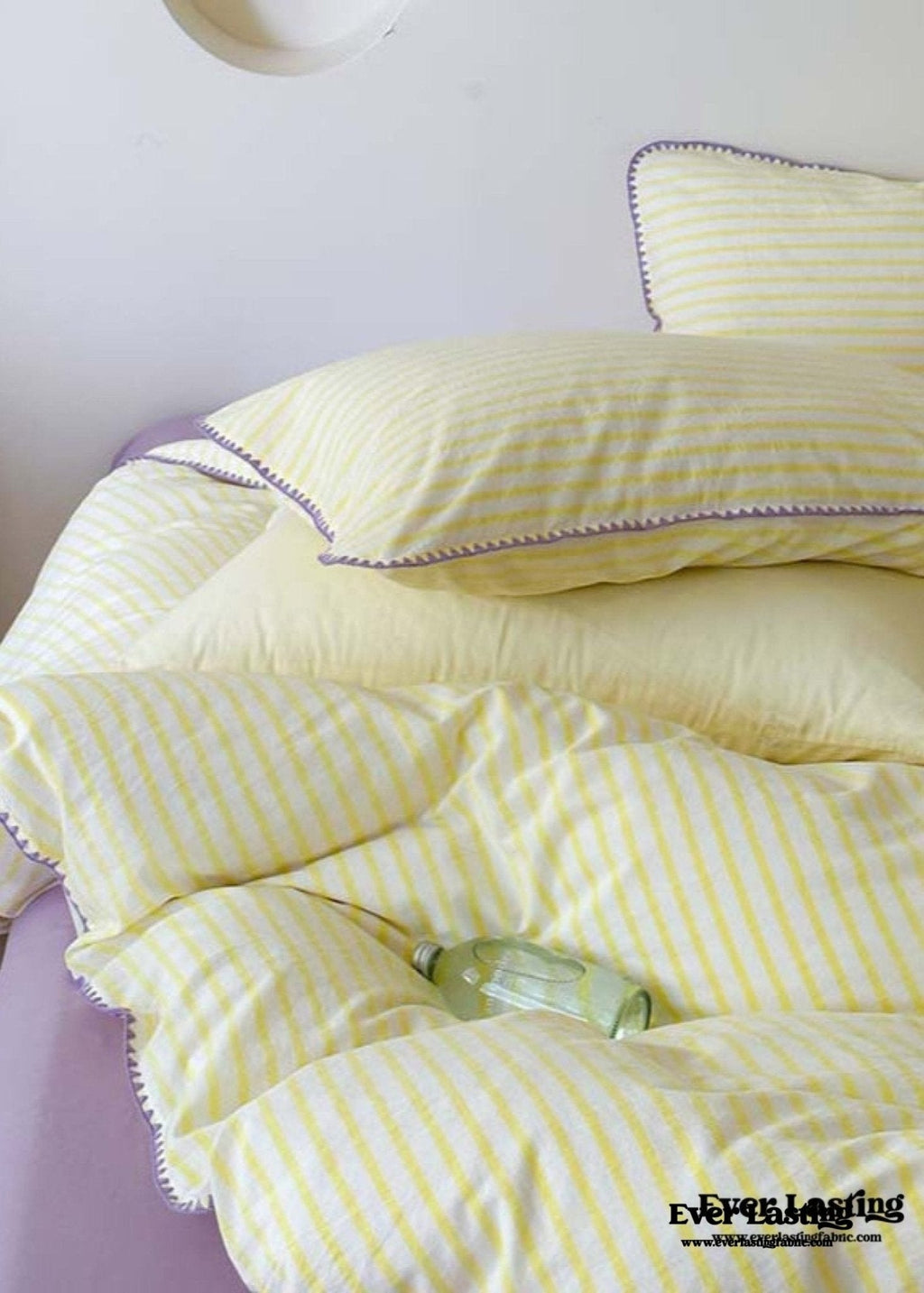 Pepper Candy Stripe Bedding Set / Fuchsia