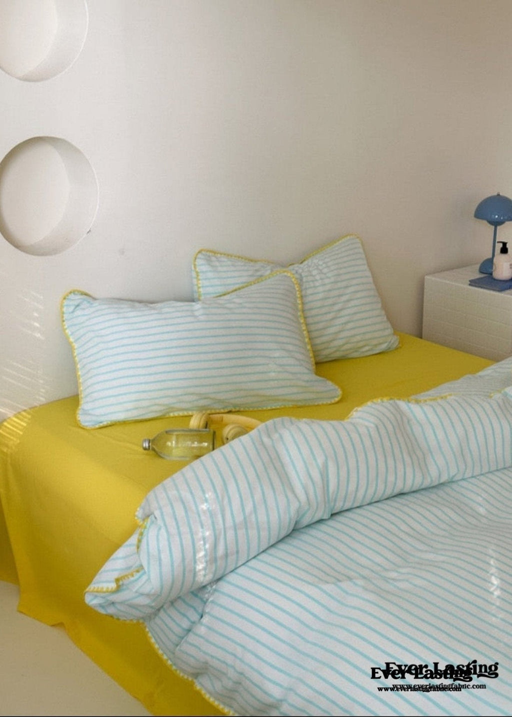 Pepper Candy Stripe Bedding Set / Fuchsia