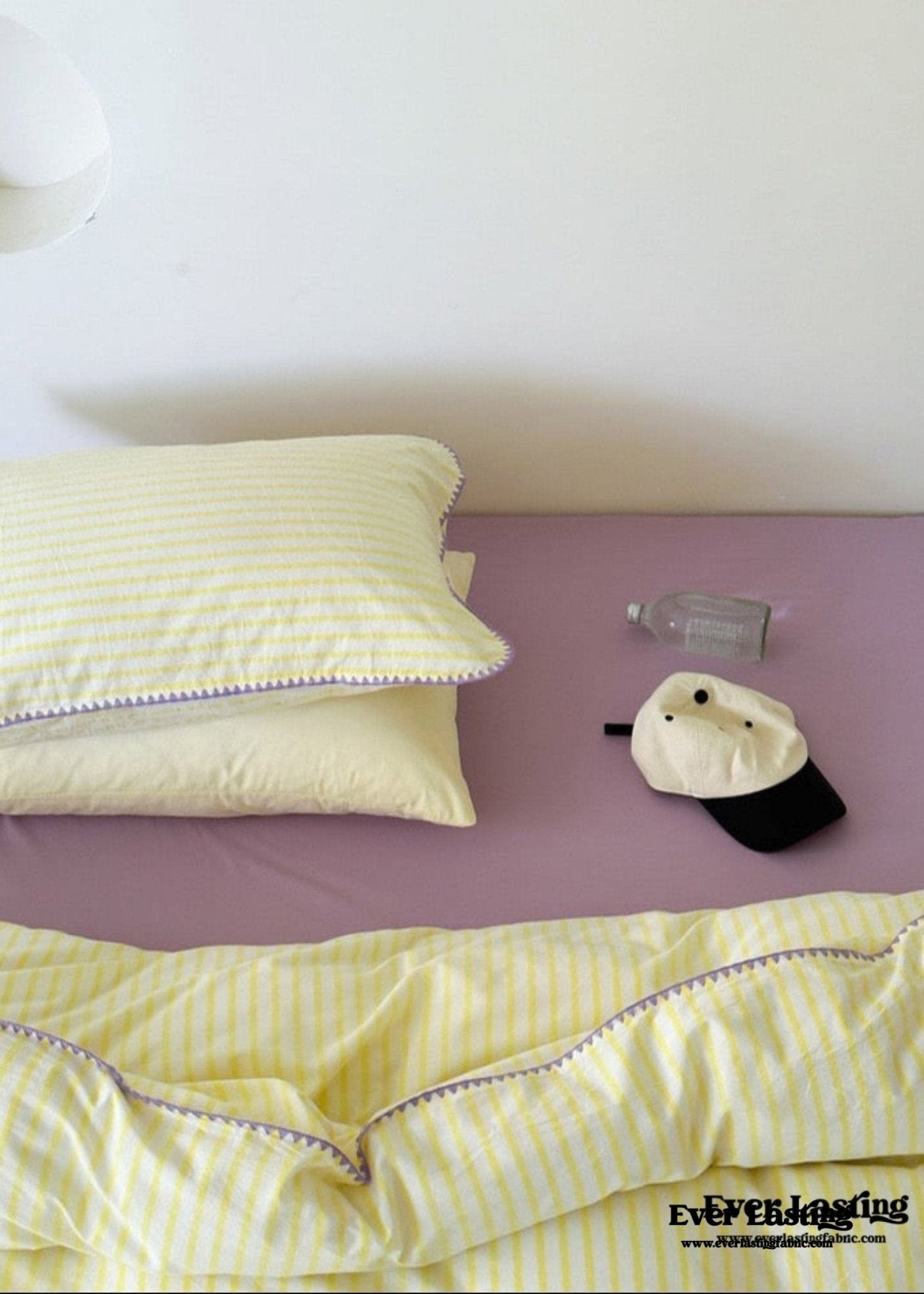 Pepper Candy Stripe Bedding Set / Fuchsia
