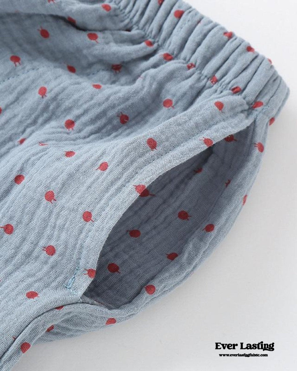 Polka Dot Cute Collared Pajama Set