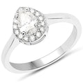 14K White Gold 0.64 Carat Genuine White Diamond Ring