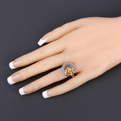 0.28 Carat Genuine Tanzanite .925 Sterling Silver Ring