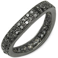 1.11 Carat Genuine Black Diamond .925 Sterling Silver Ring