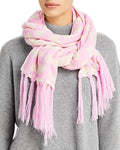 Aqua Heart Jacquard Scarf