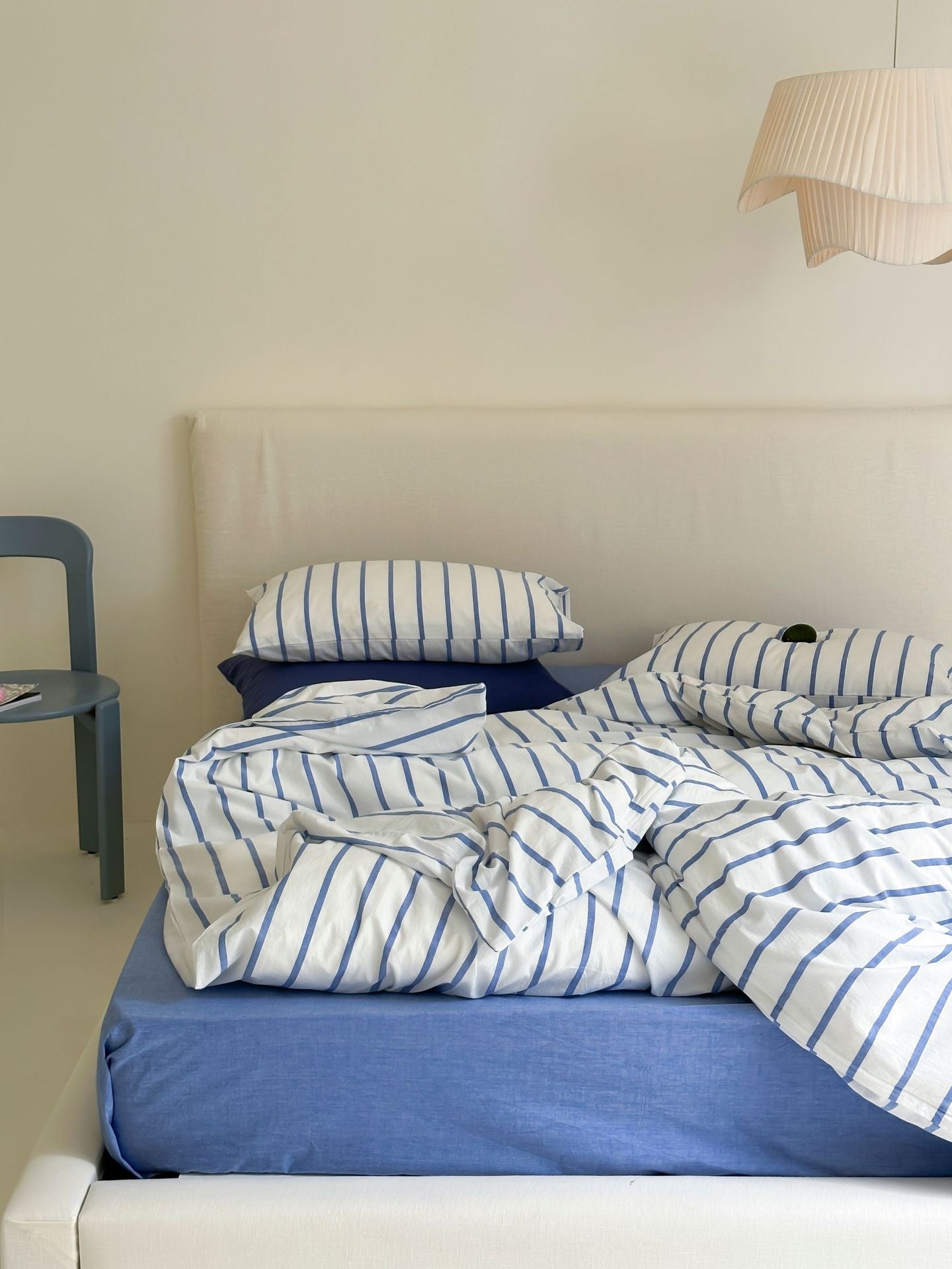 Refreshing Stripe Bedding Set / Forest Green