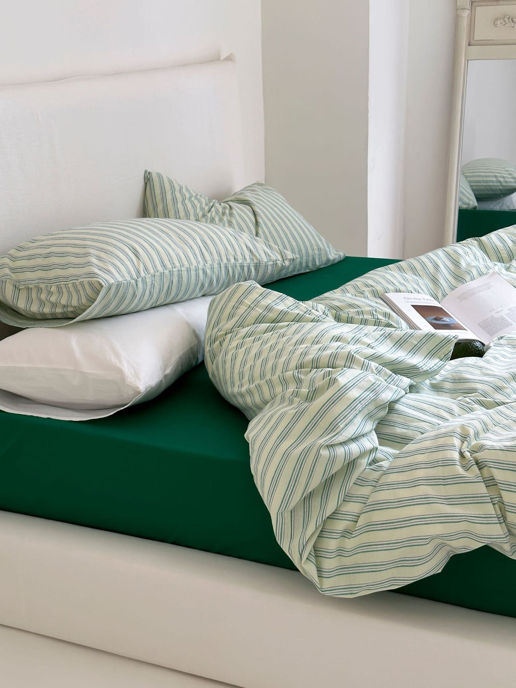 Refreshing Stripe Duvet Cover / Yellow