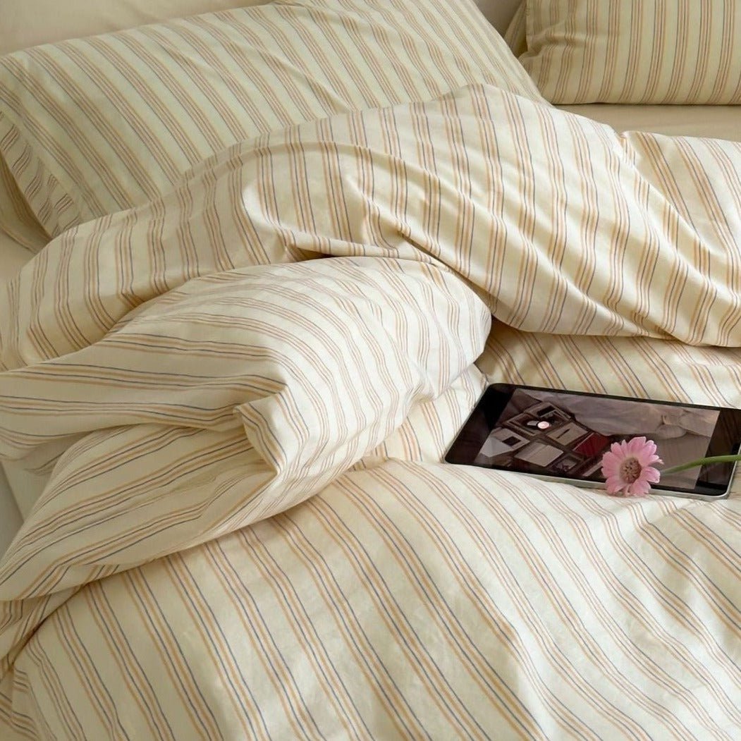Refreshing Stripe Pillowcases / Forest Green