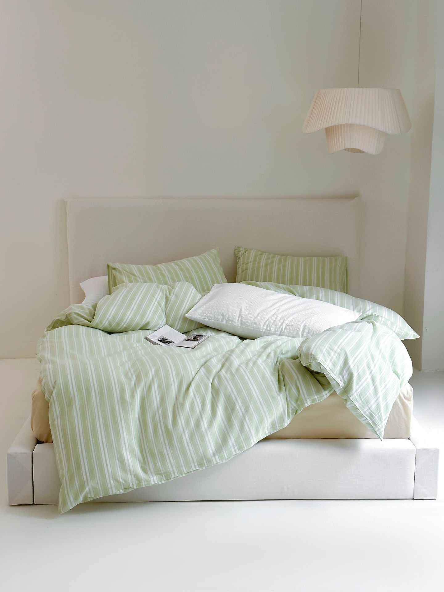 Refreshing Stripe Pillowcases / Mint Green