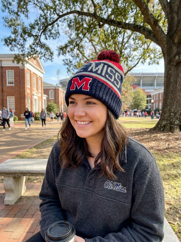 NCAA Mississippi Old Miss Rebels Calgary Cuff Knit Hat, One Size, Red/Black