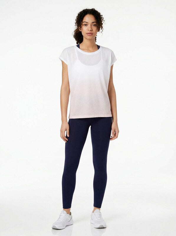 Ideology Women's Dip-Dyed T-Shirt, Size Large