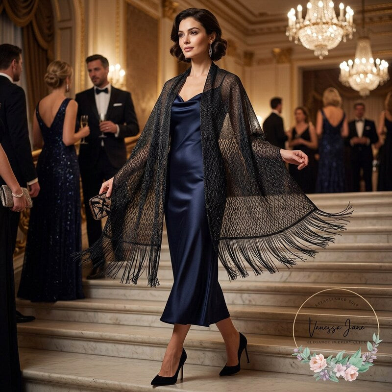 I.n.c. International Concepts Knit Fringe Evening Wrap