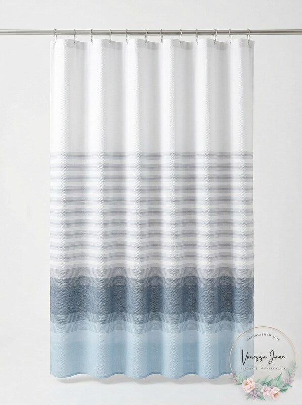 Tommy Bahama Tidal Stripe Dobby Shower Curtain